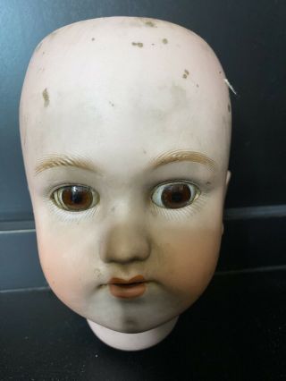 Antique German Bisque Doll Head 4 1/2 Heinrich Handwerck Simon & Halbig
