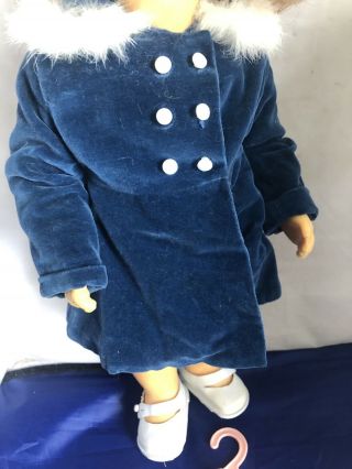 Vintage Terri Lee Doll Patent Pending 16” Velvet Coat Hat Rewigged 3
