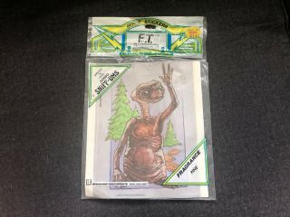 Vintage E.  T.  Extra - Terrestrial Movie Stickers Jumbo Sniff - Ums Scratch N Sniff