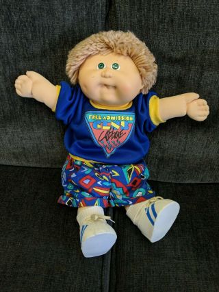 Vintage Coleco 1989 Cabbage Patch Kids Doll Cpk Club Admission.  Ships