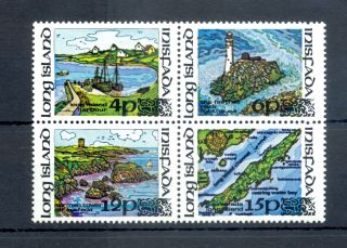 England Long Island 4 X Local Stamp Mnh Vf