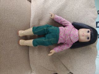 American Girl Doll Retired Ivy Ling.  18 In.  In Meet Outfit
