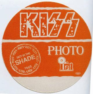 Kiss 1990 Hot In The Shade Tour Photo Crew Backstage Pass - Otto