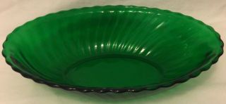 Vintage Emerald Green Glass Dish Bowl Oval Oblong Candy Nut Relish Collectible 2