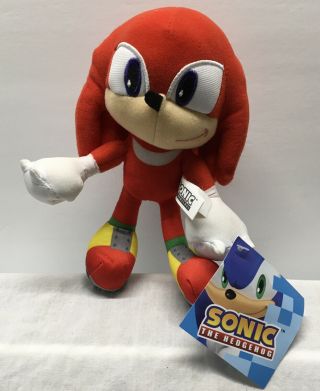Sonic The Hedgehog Officaly Licened Knuckles Plush 8 Inch,  Toy Factory