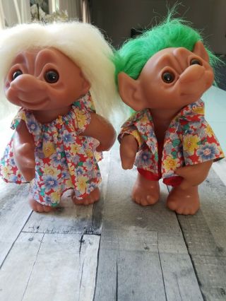 Vintage 1977 Thomas Dam Troll Doll 9 " Made In Denmark