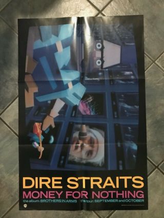 Dire Straits Money For Nothing Promo Poster