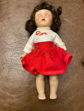 Vintage Ginny Doll In Ginger Outfit