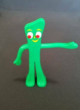 Vintage Prema Toys Gumby 5.  5 " Green Bendable Poseable Rubber Figure Toy