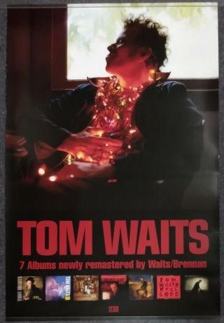 Tom Waits 7 Album Remasters 2018 Promo Poster 36 X 24