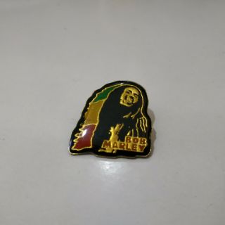 Vintage Bob Marley Pin Badge Reggae