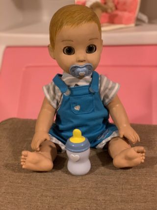 Luvabella Blonde Boy Baby Doll Interactive Luba Baeu
