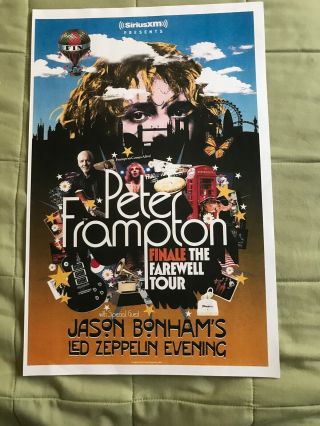 11x17 Peter Frampton W/jason Bonham Finale The Farewell Tour Concert Poster