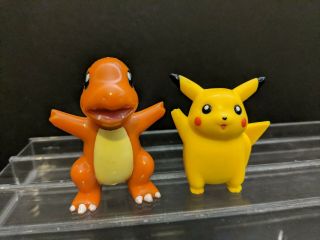 Pokemon Pikachu & Charmander Toy Pvc Figure Loose Bakery Crafts 2000 Cake Topper