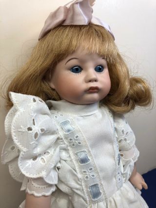 10” Vintage French Sfbj 252 Pouty All Bisque By C.  Kidman 1979 Hh Wig Glass Eyes