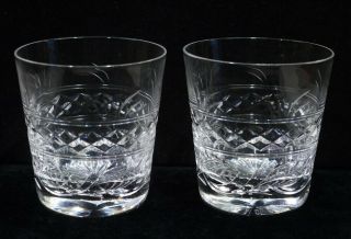 Fine Stuart Crystal Imperial Pattern Whisky Glasses.