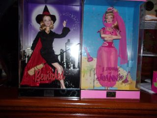 I Dream Of Jeannie And Bewitched Collectible Barbie Nib