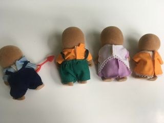 Very Rare Calico Critters Maple Town Sylvanian Brown Mole Family COMPLETE 3