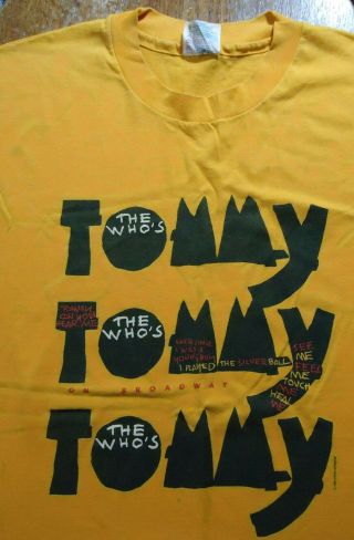 Vintage The Who Tommy The Musical T Shirt (x - Large) 1992
