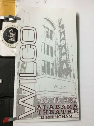 Wilco Concert Poster 2005 Birmingham 259/450,  Silkscreen