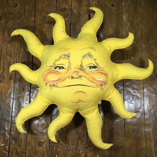 Rare Vintage 1981 Annalee 24  Inch Sun Mobilitee Smiling Face W/ Moon Usa Made