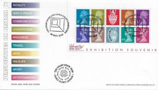 Gb 2000 Stamp Show 2000 Royal Mail Official Fdc With Special Show Cachet