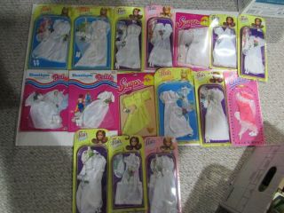 16 Vintage 11 1/2 Inch Doll Dress Clothing Totsy Wedding Outfit Flair Fashion