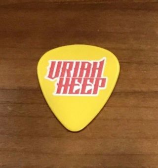 Uriah Heep Guitar Pick Yellow