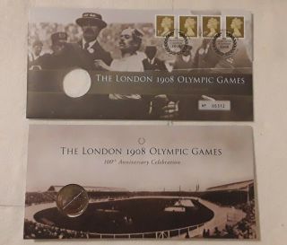 £2 London Olympic Games 100th Anniversary Celebration Pack.  1908 - 2008.