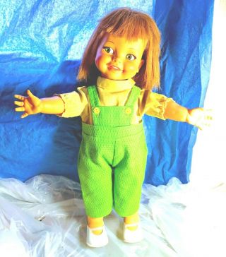 Vintage Ideal Toy Giggles Doll 1966,  Flirty Eyes,  Great
