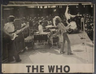 The Who Live On Stage Vintage Poster