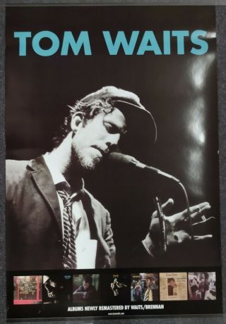 Tom Waits Albums Newly Remastered By Waits/brennan 2018 Promo Poster 36 X 24
