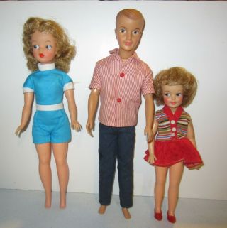 Vintage Ideal Dolls Pepper Tammy And Ted