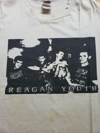 Reagan Youth L T - Shirt Vintage Punk Kbd Misfits Bad Brains Cro - Mags Dead Boys