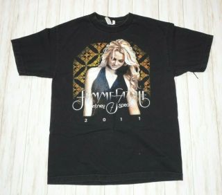 Britney Spears Femme Fatale Nicki Manaj 2011 Tour Double Sided T Shirt Size M