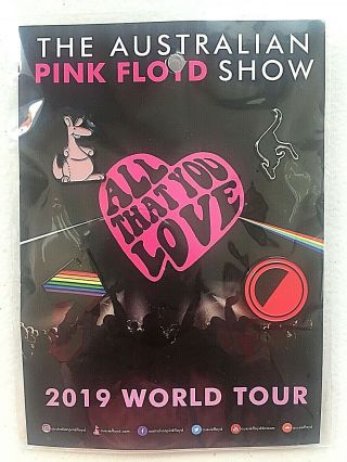 4 Australian Pink Floyd Show All That You Love 2019 Concert World Tour Pins