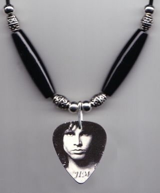The Doors Jim Morrison Photo Guitar Pick Necklace