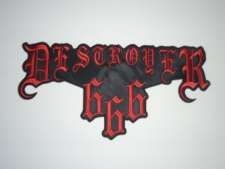 Destroyer 666 Embroidered Back Patch