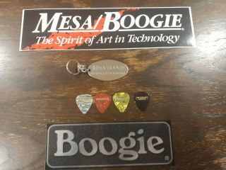 Mesa Boogie Merchandise Pack Guitar Pics Stickers Key Chain Rectifier Mark 1