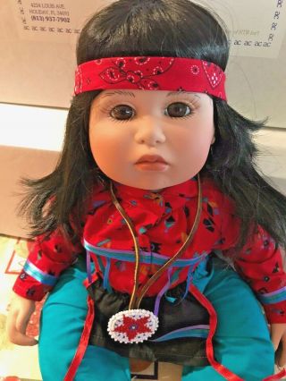 LIZARD CHASER American Indian ltd ed Boy Doll by Virginia Turner 3