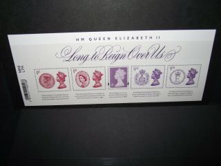 GB 2015 Long To Reign over Us stamp set,  m/sheet,  booklet stamp all u/mint. 2