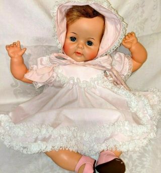 Vintage Snoozie Doll By Ideal Ytt - 19 Large 21 " Size Thumbelina Baby Doll