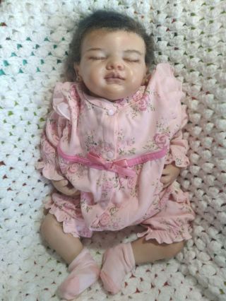 20 Inches Multiracial Reborn Doll Baby Girl,  Vinyl Silicone Handmade