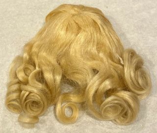 7 - 8” Antique Mohair Doll Wig For French And German Dolls