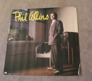 Phil Collins No Jacket Required 1985 Atlantic Records Grey Suit Promo Poster Gvg