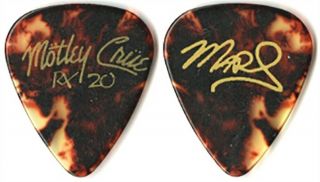 Motley Crue Mick Mars 2009 Tour Rx 20 Gold/shell Signature Stage Guitar Pick