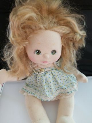 Vintage My Child Girl Doll Mattel 1980s Blonde Hair Green Eyes 2