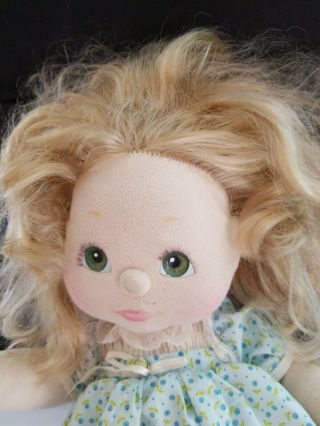 Vintage My Child Girl Doll Mattel 1980s Blonde Hair Green Eyes 3