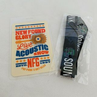 Found Glory Live Unplugged Acoustic Show Laminate Lanyard 2019 Tour Nfg Vip