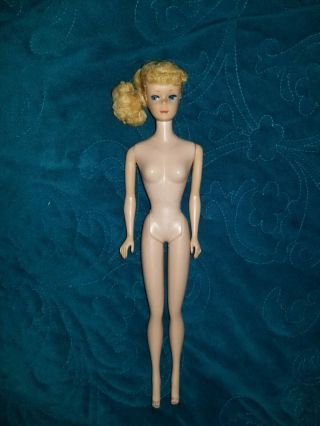 Vintage Barbie 5 Or 6 Blonde Ponytail Mattel